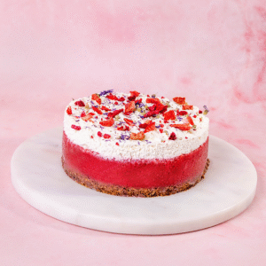 Świąteczna keto malinowa chmurka