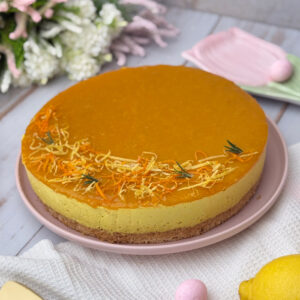 Wielkanocne wegańskie ciasto cytrynowe