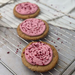 Ciastko a’la crumble cookies malinowe 6 szt.