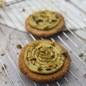 Ciastko a’la crumble cookies pistacjowe 6 szt.
